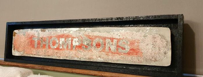 1950s Thompsons sign