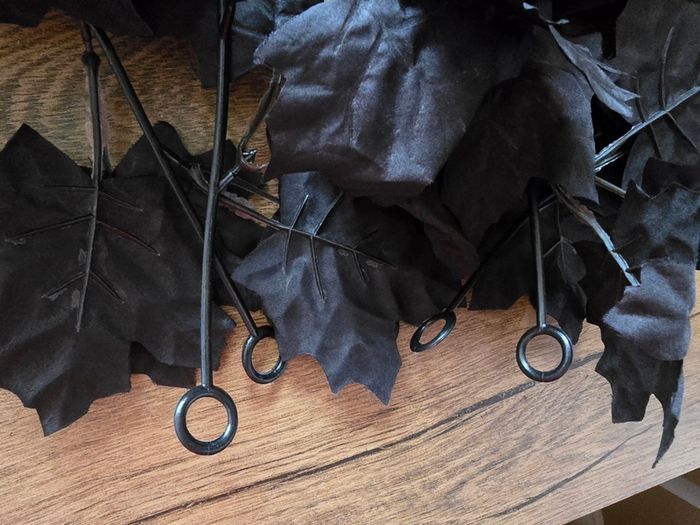 Artificial Halloween leaf garlands