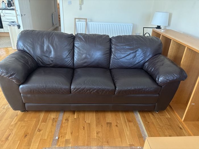 leatherette sofa