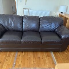 leatherette sofa