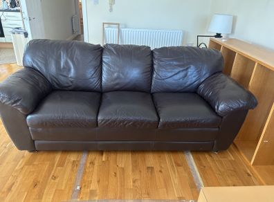 leatherette sofa