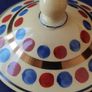 Rare Find.  Wedgwood Millie Taplin Art Deco hand painted  footed sugar bowl with lid Image 6
