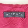Red dress linen blend flower motifs size 10 Image 4