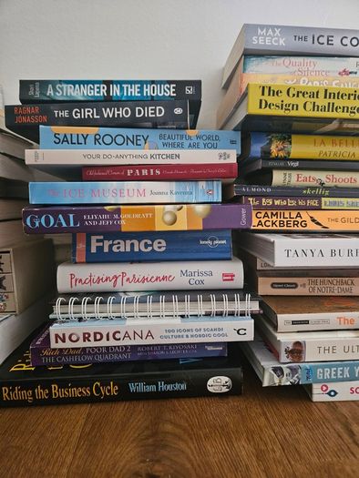 120 (approximately) various books fiction and non fiction