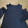 Navy Polka Dot Dress  Size 12 Image 3