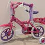 Kids Bike with Stabilisers and Doll Carrier Pink Image 2