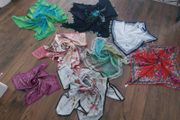Lot of 8 square scarves