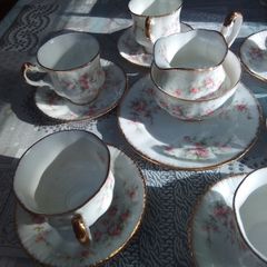 Royal Albert 'Victoriana Rose" Coffee Set