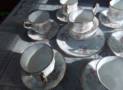 Royal Albert 'Victoriana Rose" Coffee Set