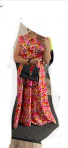 Flowery maxi dress