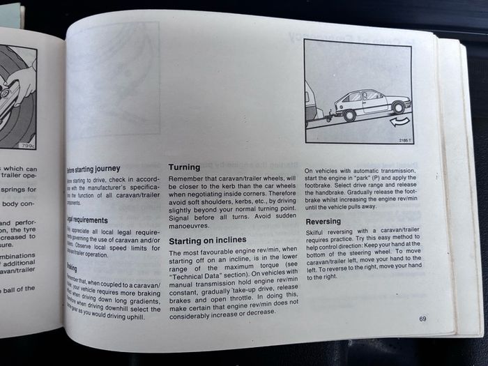 Vintage Opel Astra owners manual