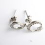 Vintage Sterling Silver 925  Moon and Star Stud Earrings 1,3g Image 5