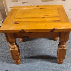 Pair of Solid Wood Wooden Side / Bedside Tables