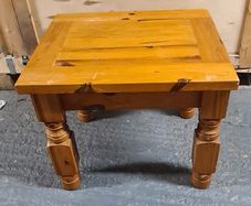 Pair of Solid Wood Wooden Side / Bedside Tables