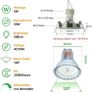 LED Downlights Ceiling Spotlights, 5W 500LM Cool White 6000K AC 220-240V, 6 Pack GU10 Recessed Ceiling Lights [Energy Class A++] Image 7