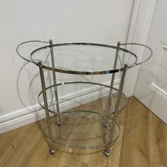 Bar Cart & Rocking Chair