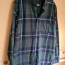 mens JOULES long sleeve shirt Size Medium classic fit tartan check navy green Image 3