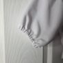 Brand new white off-shoulder smocked crop top with puff sleeves, size 6 Image 6