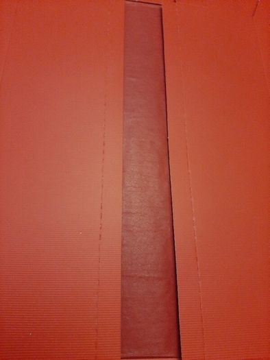 new luxury gift box Red with tissue paper in wrapping