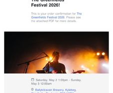 Greenfields Sunday ticket