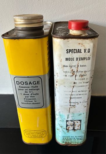 Vintage French Garage Tins