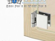 main image for ad Pair Glass Door Pivot Hinges Single For Cabinet Showcase Cupboard