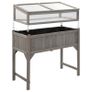 Raised Garden Bed with Greenhouse 120x54x120 cm Fir Wood Image 5