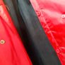 Designer red fully lined warm trench raincoat Image 5