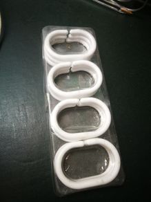 Shower curtain hooks