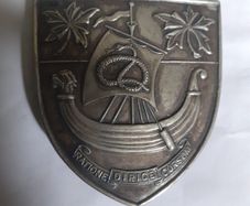 Silver buckle belt