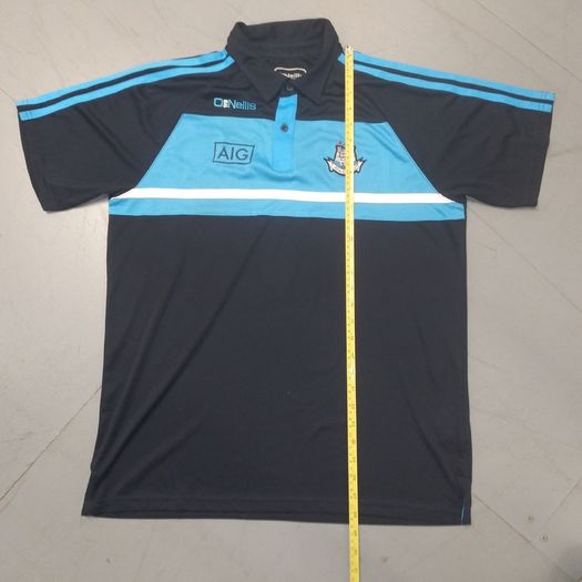 Dublin (L) GAA Polo Shirt O'Neills Jersey Gaelic Football Hurling Camogie Blue Baile Atha Cliath Leinster Large