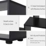 178cm Tall Black Shelf Bookcase Image 5