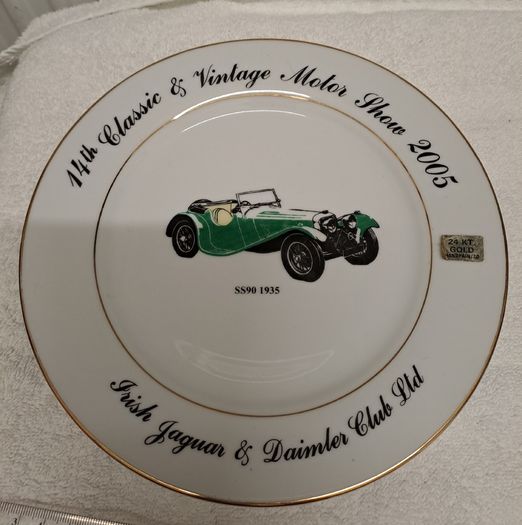 Wall plate 2005 Motor Show 24 kt gold