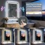 LED Bathroom Mirror 60x80cm Bluetooth Antifog Dual LED Light Memory Function Image 5