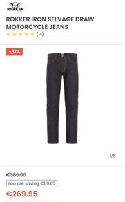 Rokker Iron Raw Selvedge Jeans