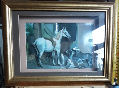 vintage diorama picture ( 3 D )