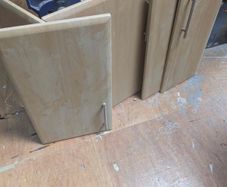 Cabinet doors and feet