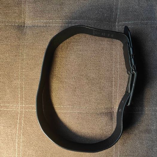 Dark brown leather belt