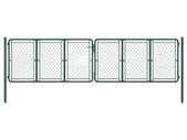 Garden Gate Steel 400x125 cm Green