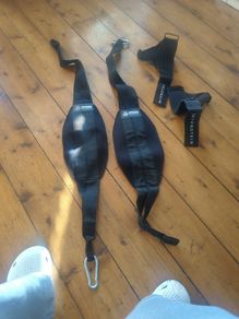 Fitness Hanging Ab Straps X 2 plus Weight lifting hooks X 2