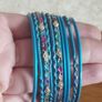 Beautiful bracelets in turquoise blue. Image 3