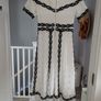 Maje white & black  lace dress Image 2