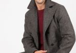 Tokyo Laundry mens pea coat grey UNWORN WITH TAGS