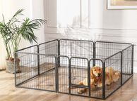 main image for ad Puppy Run Puppy Playpen Crate  Animal Playpen Free-Range Enclosure Dog Playpen Puppy Fence Barrier Fence Grid Puppies Rabbits Rabbit 8-corner grey 77 x 60 cm P