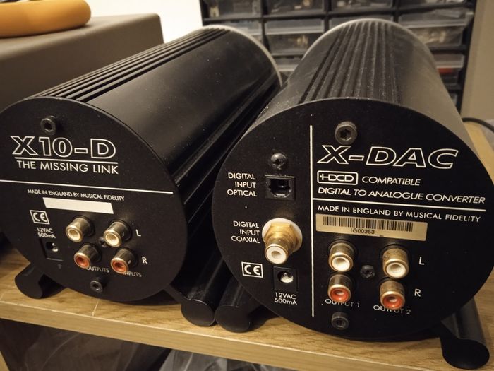 Musical fidelity DAC x-dac and tube buffer x10-d missing link for stereo cd player s