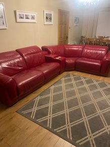 Corner sofa, electric recliner