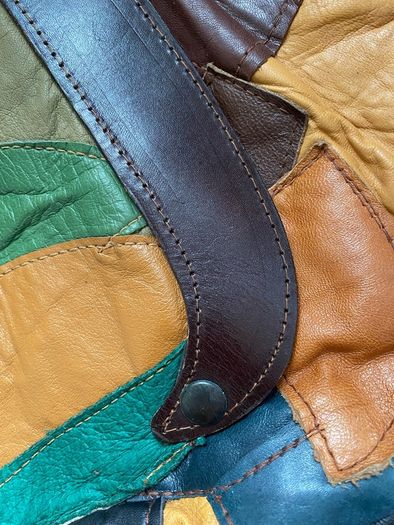 Vintage leather bag handmade