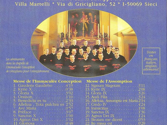 Institut Du Christ Roi Soverain Pretre. CD. Free Potage!