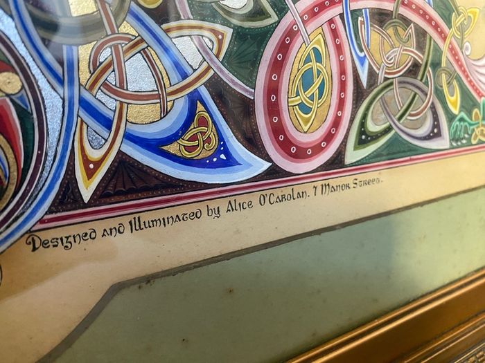 Illuminated Address Petition to Archbishop of Dublin by Alice O'Carolan