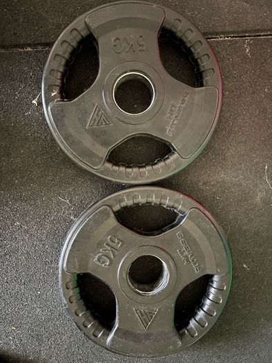 Hit Fitness Rubber Radial Olympic Weight Discs | 2 x 5kg